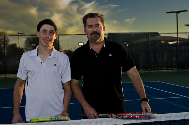 Father-son team hold court together