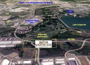 Southgate, a proposed 108-acre mixed-use development slated for Gerault Road and FM 2499 in Flower Mound.