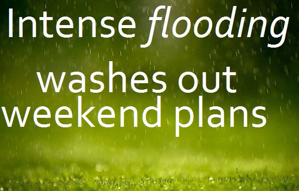 Weekend events cancelled due to weather