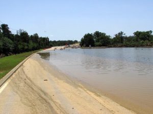 Northbound FM 2499 looking south towards Denton Creek on June 23, 2015.