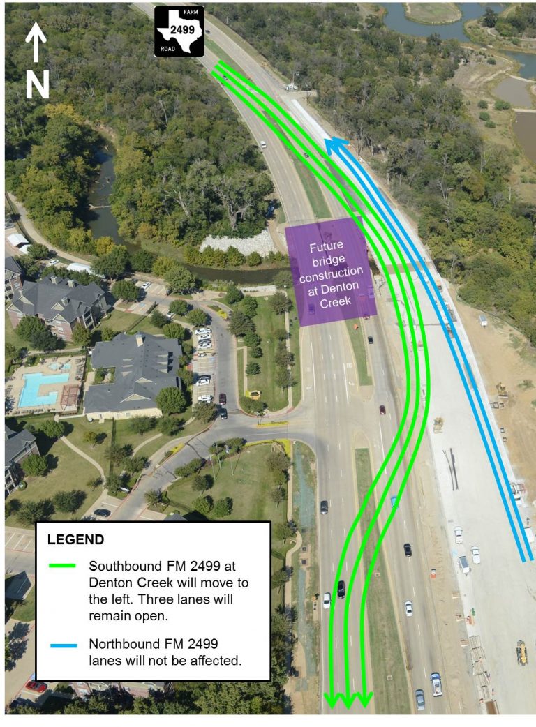 Traffic switch coming to FM 2499