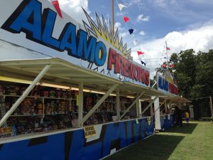 Fireworks stand on Copper Canyon Road in unincorporated Denton County.