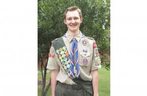 Andrew Rieder, 18 of Lantana, earned his Eagle Scout Award for creating a U.S. map to help students at a local elementary school learn the 50 states (Photo Courtesy: Michael Rieder).