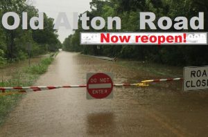 All of Old Alton Road in Denton County is now open, after a portion of it was closed due to flooding since the end of May.