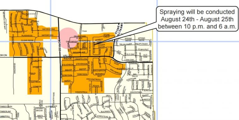 Seventh ground mosquito spraying scheduled
