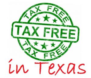 Aug. 7-9, 2015 is tax-free weekend in Texas. 