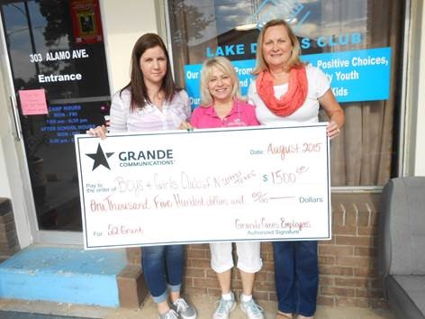 Grande Communications donates to Boys and Girls Club