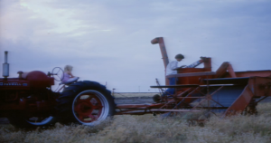 Bill Neiman and his daughter worked their Flower Mound land during the 1970s (Photo Courtesy: Bill Neiman).