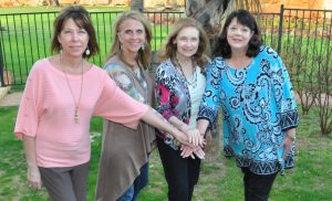 The Power of Four: Pat Kipp, Kathy Bromagen-Hodges, Carol Humphries, and Dana Bondar. (Photo courtesy of JaLynn West)