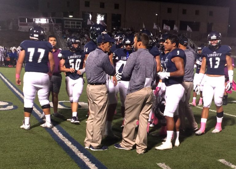 Liberty cruises past Midland Christian