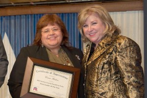 Area Leader of the Year Connie Hudson and State Senator Jane Nelson