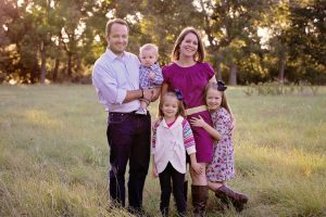 Primrose School of Lantana franchise owners Frank and Erin Lundie and their family.