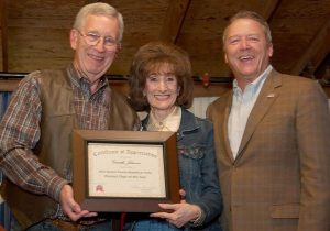 Richard Steenson, Denton County Republican Party Precinct Chair of the Year, Camille Johnson and State  Representative Ron Simmons.