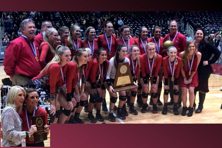 Lady Eagles win first volleyball state title