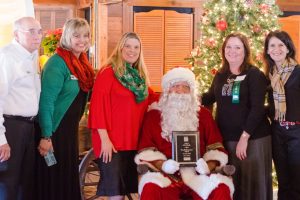 Donald Elementary Principal Michelle Wooten (third from left) accepted the award for the Flower Mound Chamber of Commerce’s December School of the Month.