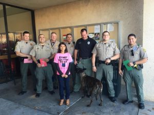 The Denton County Sheriff's Office on Monday hosted Savannah Solis and her mom, Debbie. 