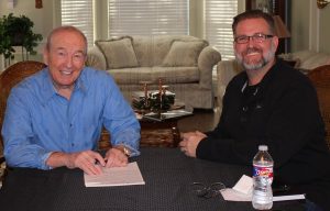 Bob Weir and Flower Mound Town Council candidate Don McDaniel.    (Photo and video by Netsky Rodriquez)