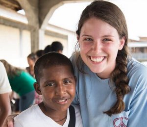 Erin Templer in Honduras. 