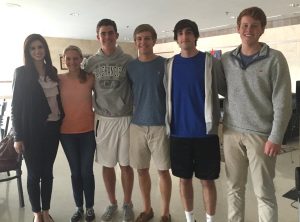 Argyle Youth Advisory Council members from Argyle High School (left to right): Maddison Darnell, Lia Sorenson, Bryce Pilawski, Logan Weitzer, Fischer Rouly, Reeves Moseley. Not pictured: Brooke Daniel, Kayla Haynes, Brayden Ratcliff.