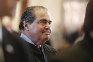 U.S. Supreme Court Justice Antonin Scalia at the investiture ceremony at the Texas House on November 11, 2013.