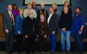 Area mayors and county officials at the Denton County Mayors Crime Luncheon. (Photo by Bill Castleman)
