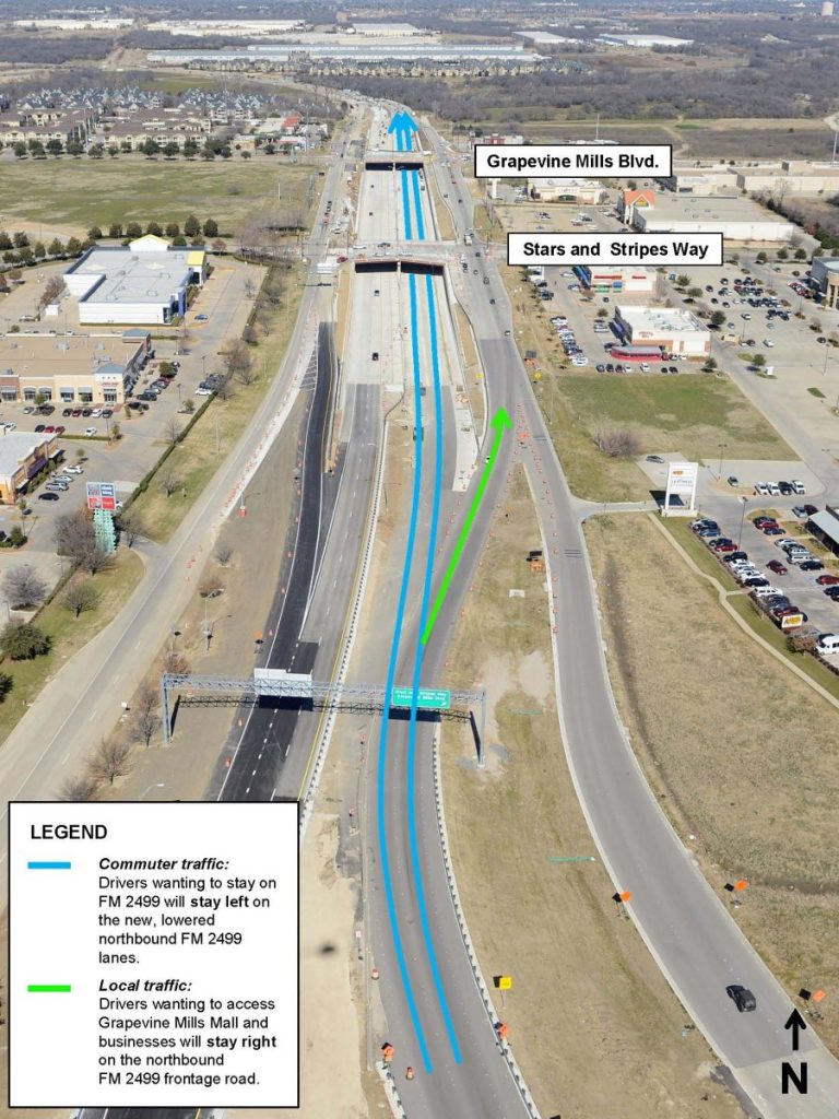 Northbound FM 2499 nears completion