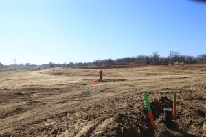 The infrastructure is finished and the property is graded; vertical building is ready to begin. (Photo by Foust Photography)