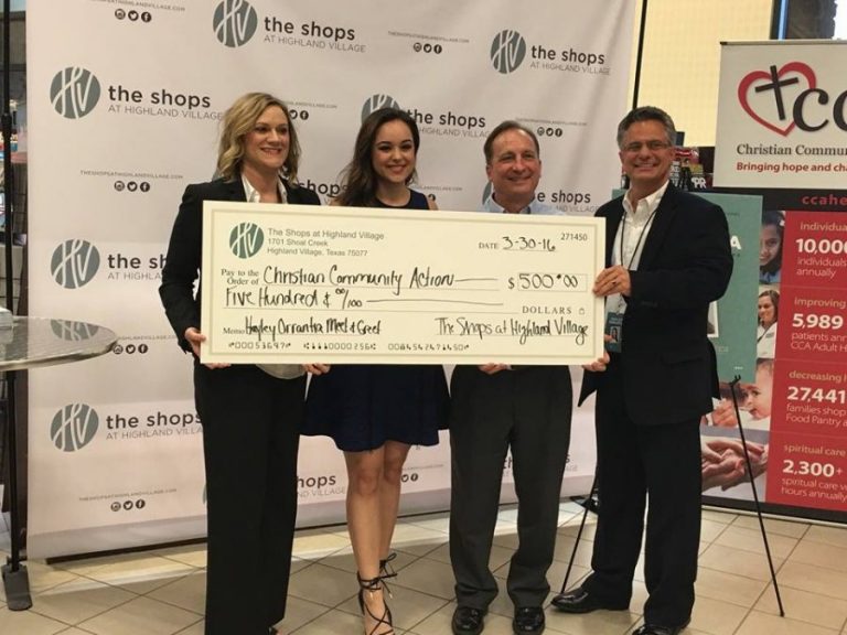 Hayley Orrantia at The Shops at Highland Village