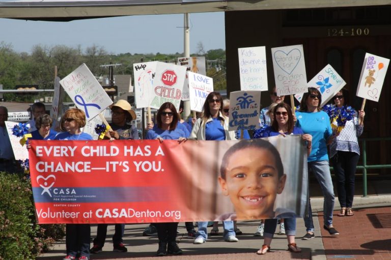 CASA of Denton County marches against child abuse