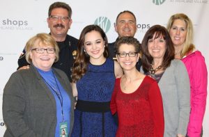 Highland Village officials with Highland Village actress, singer and songwriter Hayley Orrantia at Barnes & Noble in The Shops at Highland Village on March 30.