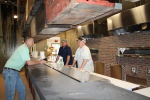 Earl’s 377 Pizza co-owner Steve Watkins (left), manager Jason Ramey, and co-owner John ‘Sparky’ Pearson are getting ready to debut their new concept in Argyle next month.