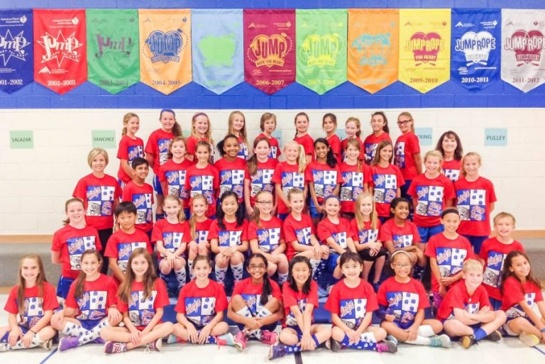 Wellington Elementary jumps for fun