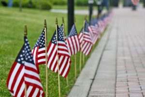 Flags Lining Sidewalk EDIT