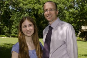 Scholarship winner Emily Brown and dad, Dr. Kent Brown (mother, Julie Brown, not pictured).