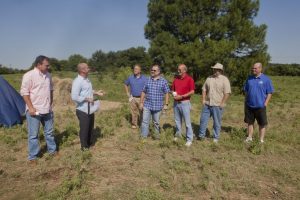 In attendance at the dedication to represent the Town of Flower Mound, from the left, were: Mayor Tom Hayden, developer Jeff Ramsey, Town Manager Jimmy Strathatos, and council members Don McDaniel, Bryan Webb, Kevin Bryant and Jason Webb. (Photo by Helen's Photography)