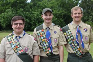 Vincent Cunningham, Brad Sullivan and Zachary Schermerhorn recently became Eagle Scouts.