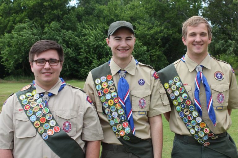 Three attain Eagle Scout rank