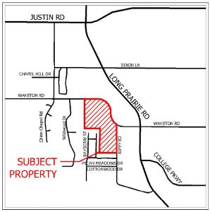 Location of proposed Bradford Park residential development.