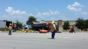 FM 2499 Barton Creek roadwork median 8-16