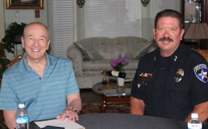 Bob Weir and Highland Village Police Chief Doug Reim. (Photo & Video by Netsky Rodriguez)