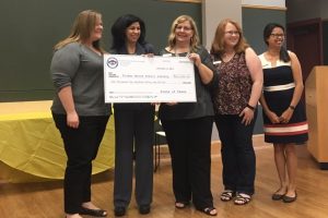 Brittni Barnett, Town of Flower Mound Budget and Grants Analyst; Gloria Meraz, Assistant State Librarian; Sue Ridnour, Director of Library Services; Heather Botelho, Youth Services Librarian and Jennie Evans, Youth Services Managers.