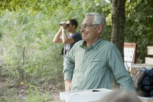 Lewisville Lake Environmental Learning Area’s Director, Dr. Ken Steigman, researches migrating songbirds each spring and fall at the nature preserve. (Photo by Helen’s Photography)