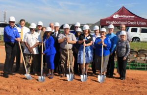 Neighborhood Credit Union broke ground Thursday on their first Denton County location in Highland Village.