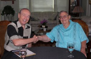Bob Weir and Watson Crumbie, a World War II and Korean War veteran. (Video and photo by Netsky Rodriguez)