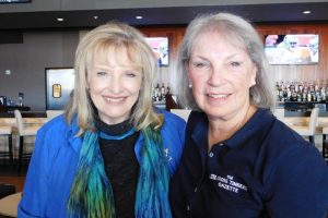 Actress Karolyn Grimes (left) with Lyn Pry, Editor of The Cross Timbers Gazette.