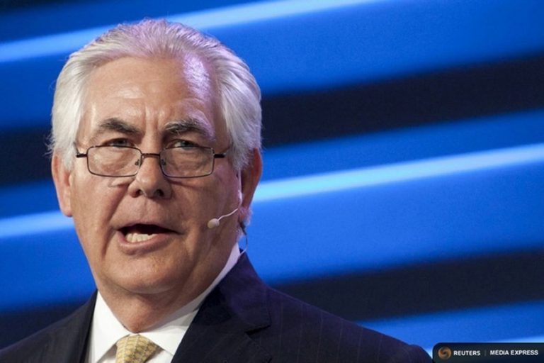 Tillerson tapped for secretary of state