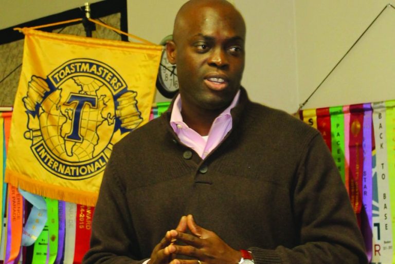 Toastmasters club members find their voice