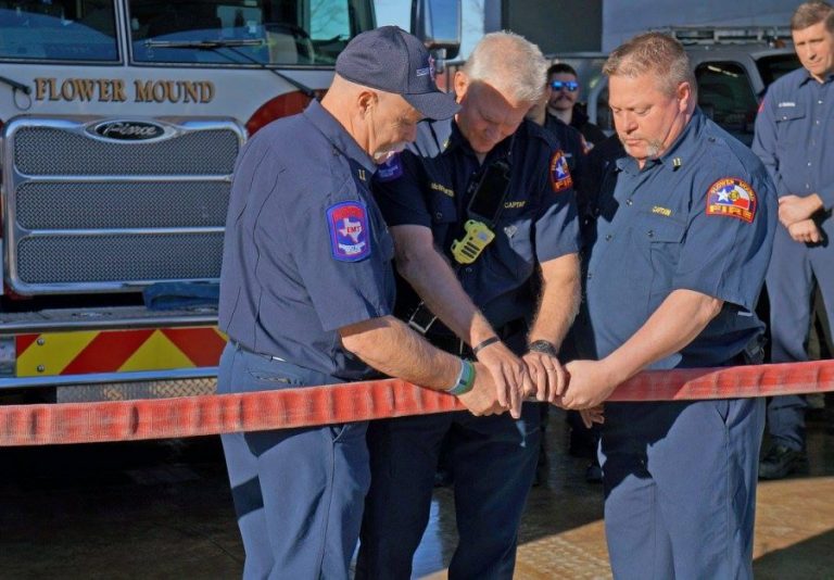 Temporary fire station opens
