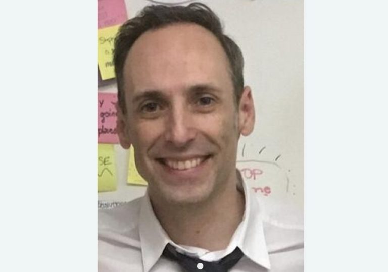 Teacher hit by texting driver returns to class