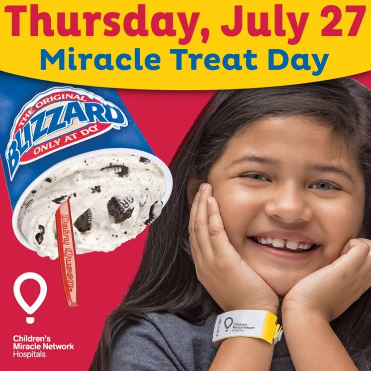 Get a Dairy Queen Blizzard Thursday, help children's hospitals Cross